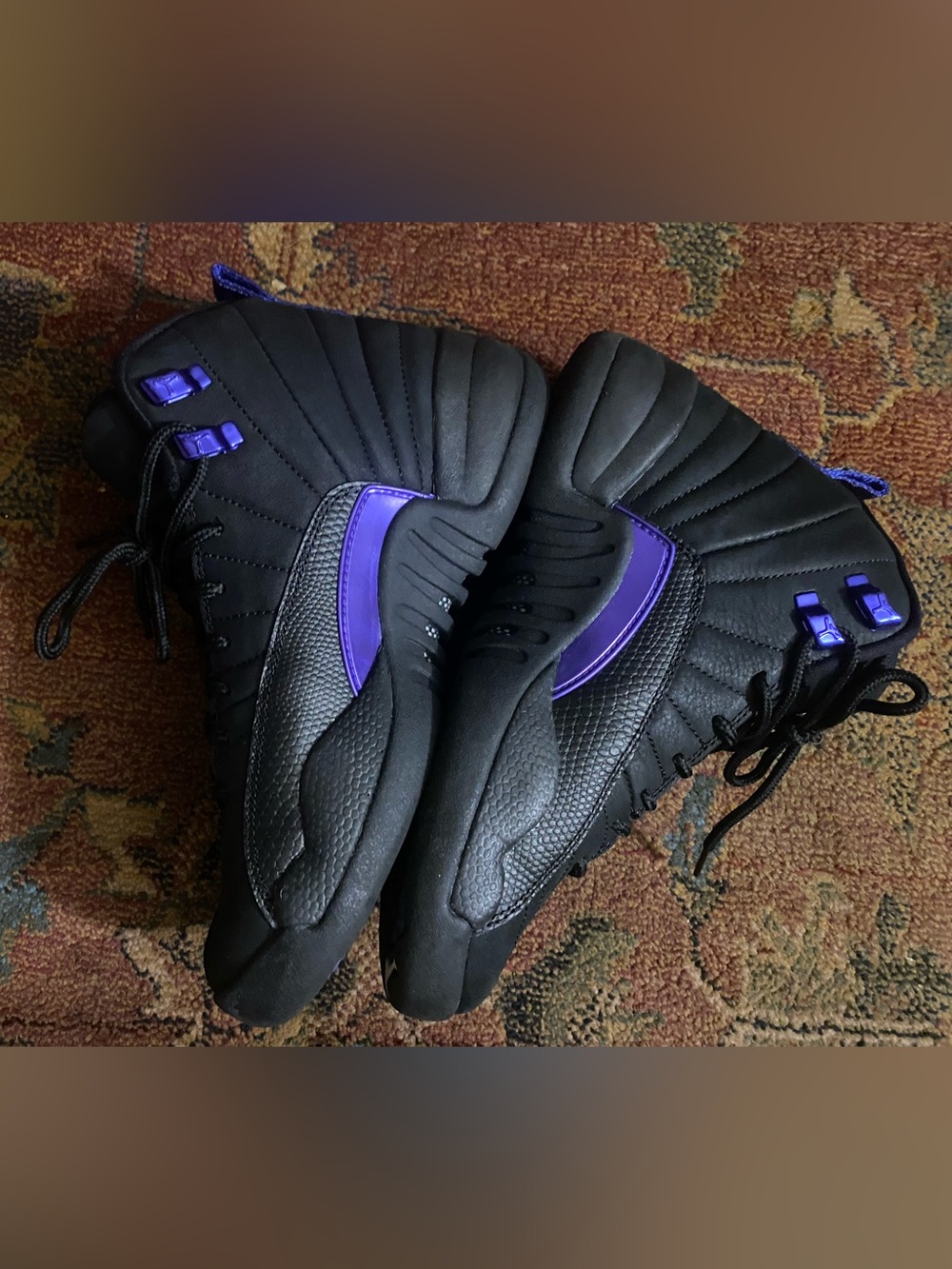 Jordan 12s Black/Purple✨ - Picture 3 of 7